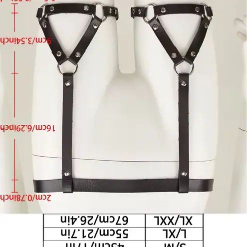 2 pieces women's Y2K cross leggings clip Black