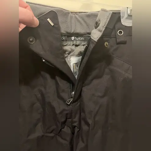 Burton ~ DRY RIDE BLACK EMBROIDERED SNOWBOARD SKI PANTS ~ S