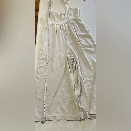 Gentle Fawn Women’s Tropez Cream Jumpsuit Natural Linen Size L