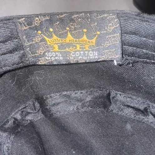 Luxury Headwear Black Pink canvas Cowgirl Horse Shoe design