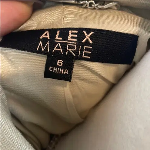 Alex Marie Cream Tailored Blazer with Belt