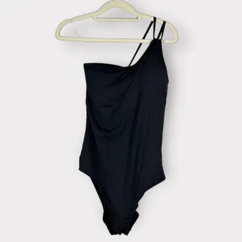 La Blanca Black Goddess One-Shoulder One-Piece Swimsuit Women's Size 12 NWT