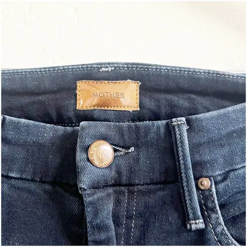 Mother Jeans Size 25 High Waisted Looker Ankle Jeans In Coffee, Tea Or Me Dark Blue