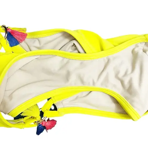 Cacique NWT SWIM by Yellow Floral Blouson Tankini & Bikini Bottom Set Size 14/16