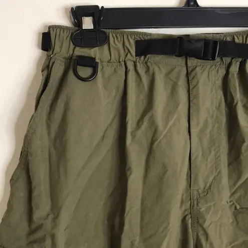 REI ladies outdoor hiking camping adventure nylon shorts w/belt size large