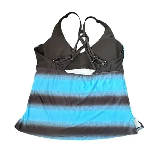 Chama Womens Plus Size Color Block Tankini Swimsuits 2