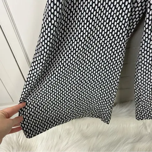 LK Bennett L.K.Bennet London Lorenna Silk Black / White Printed Jumpsuit Size 12