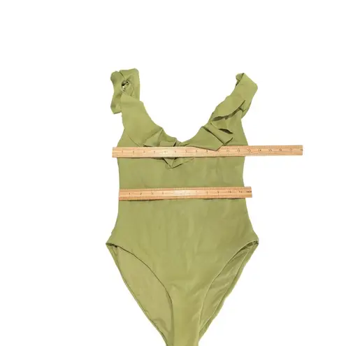 Eberjay Eberjey Pique Loreta One-Piece Swimsuit Pear Green Women's Size Small #W1921LRX