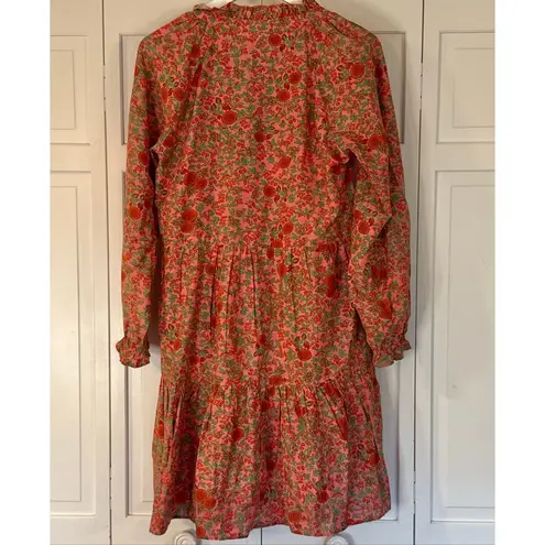 Roberta Roller Rabbit Roller Rabbit Rhody Janni cotton floral tiered long sleeve dress small