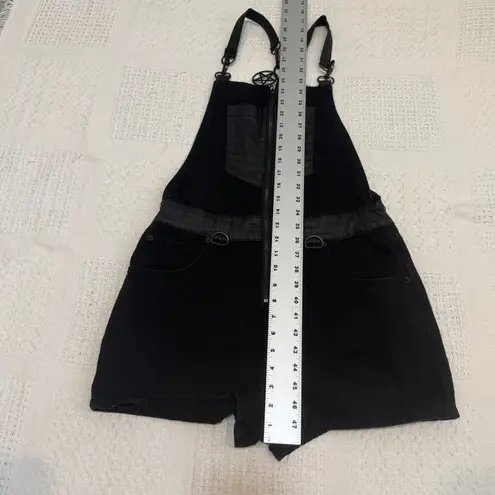 KILLSTAR medium gothic Dean denim overalls bib shorts SH 3008