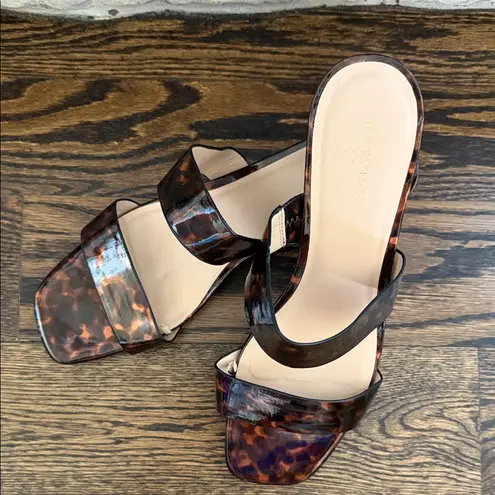 Ann Taylor Factory Brown Tortoise Shell Sandals Size 10