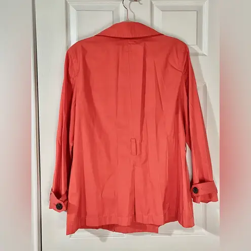 st. john's bay Red coral pea coat jacket, XL St John’s Bay