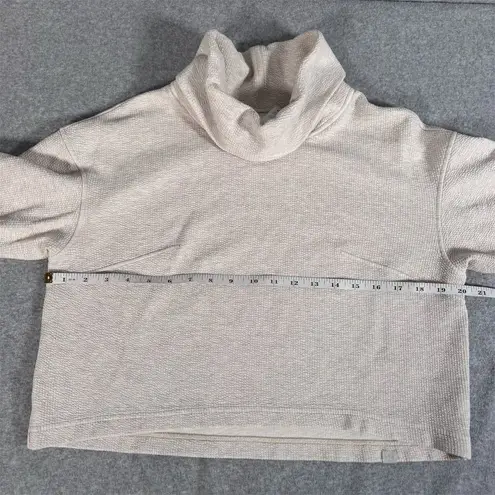 Lululemon Women's XS/S Ribbed Boxy Turtleneck Sweatshirt Cozy Cropped Size 12