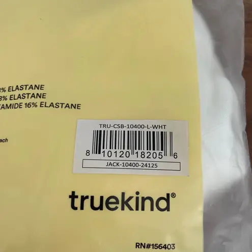 Truekind Convertible Strapless Bandeau Bra White Size L Size L