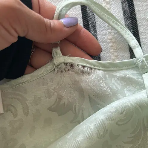 Oscar de la Renta • pink label satin floral slip lingerie sleep dress