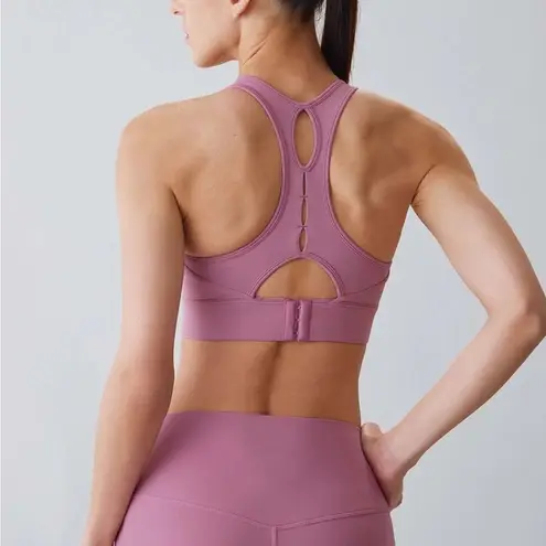 Berlook Activewear Pink U Neck X Cross Sports Bra