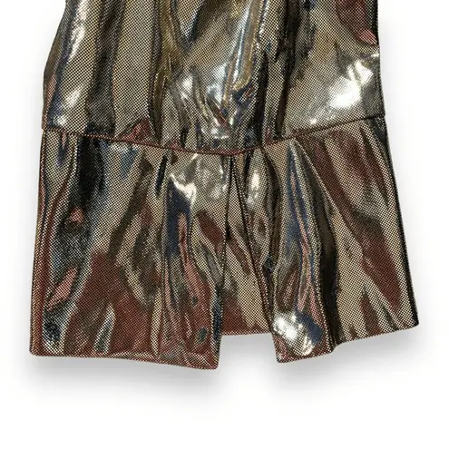 Vintage Venezia Jeans Top Gold Metallic Button