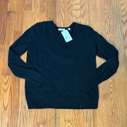 Equipment Ursula V-neck Sweater Black size M NWT