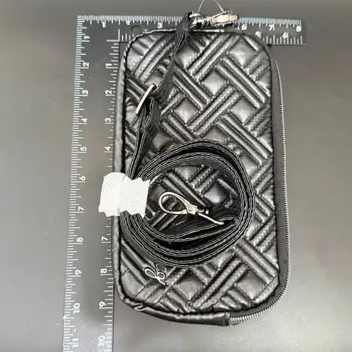 LUG Coupe XL RFID Black Quilted Convertible Waist Bag Fanny Pack Crossbody Bag