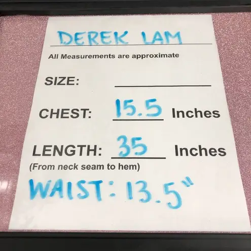 Derek Lam 10 Crosby Women's Size 0 Checker Print V-Neck Sleeveless Dress