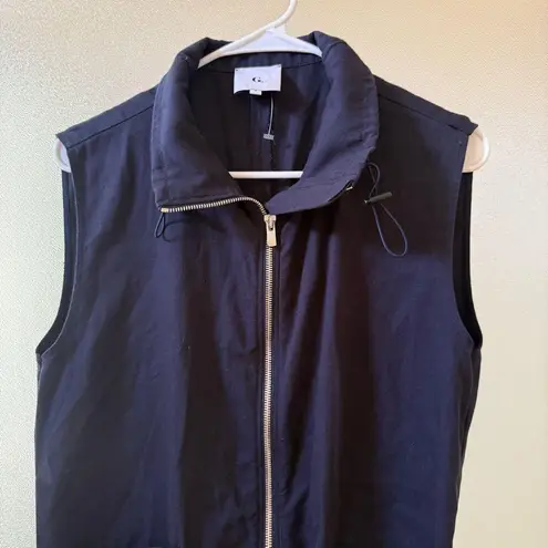 G. LABEL BY GOOP Birdie Sleeveless Parachute Jumpsuit Navy Sz 6