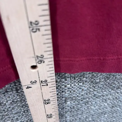 Denim And Co Womens Tunic Blouse Size L Wine Fall Modern Twist Classic Silhoutte Red Size L