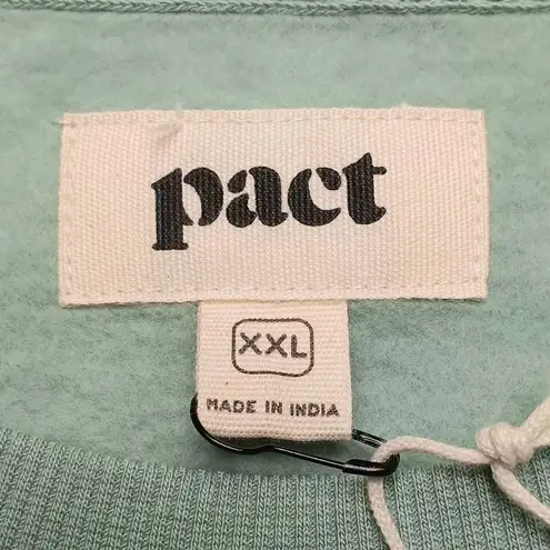 Pact Slouchy Sweatshirt XXL Herbs Green Organic Cotton Fleece New NWT