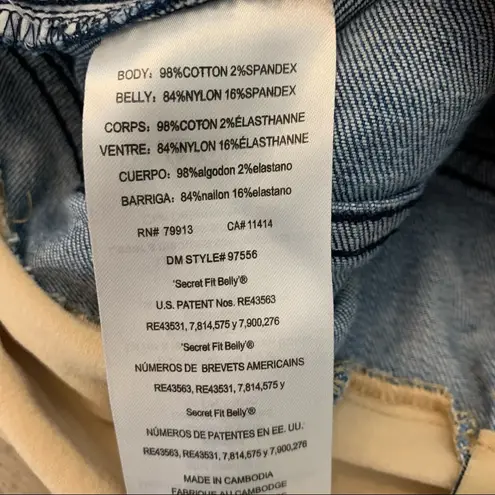 Motherhood Maternity Indigo Blue Cutoff Jean Shorts S