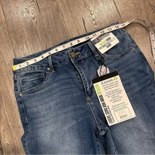 D. Jeans New High Waist Baby Rolled Skinny Jeans 8 Stretch Medium Wash Safira