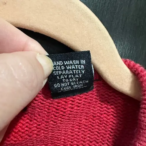 Vintage Cardinal Ugly Christmas Sweater Large Coquette Cottage Core Soft Girl Red