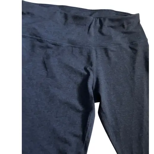 icyzone Capri High Rise No Slip Athletic Leggings in Blue & Black Size XL