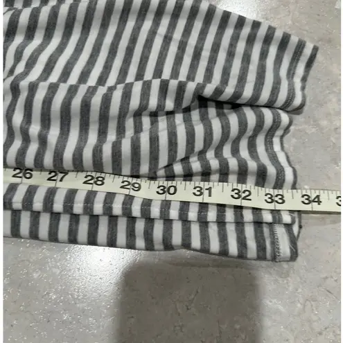 NY & Company Striped Hooded Maxi Dress with Drawstring V