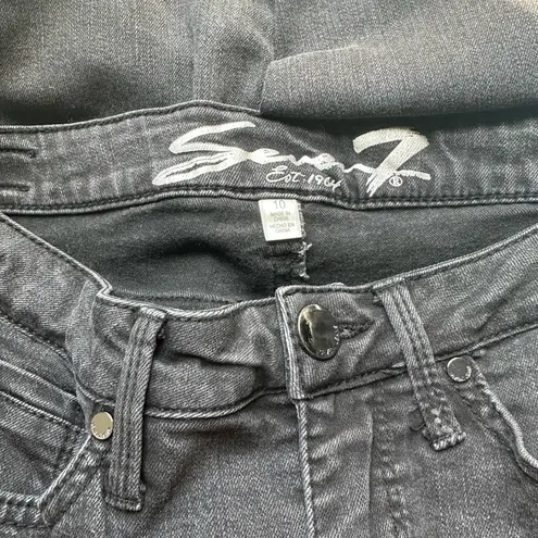 Seven7 🖤 Black Dark Gray Classic Skinny Jeans