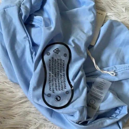 Good American New  Good Waist High-Rise Bikini Bottoms in Sky blue size 7/4X