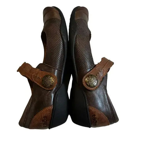 Taos Bravo Mary Jane Loafers Slip On Shoes Whiskey Brown, Sz 7.5