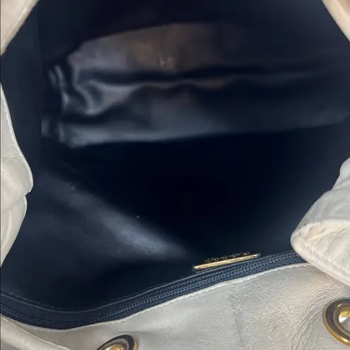 Bally made in Italy,Elegant Cream Bucket Bag