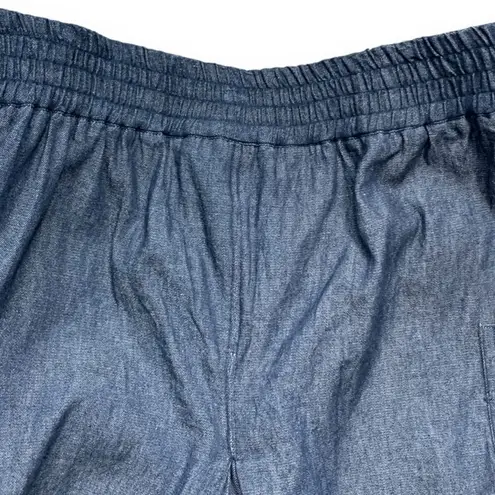 Vintage 90s Southwestern Appliqué Denim Button Up Shirt Gaucho Pants Set Medium Blue