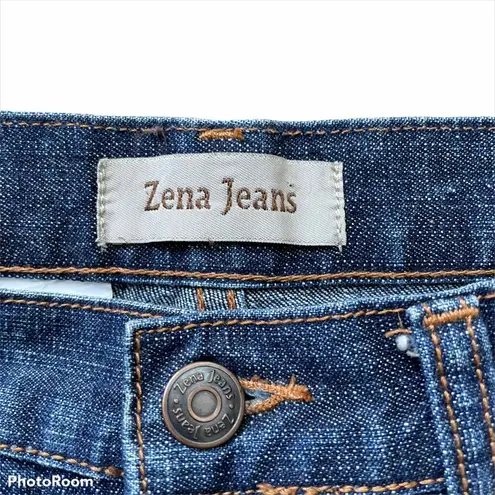 ZENA 80s 90s Vintage Button Fly Blue Jeans Size 6S