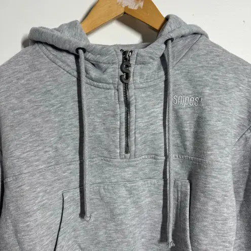 Snipes Sweatshirt Women M Gray Crop Gray Hoodie Streetwear Athleisure Casual Size M