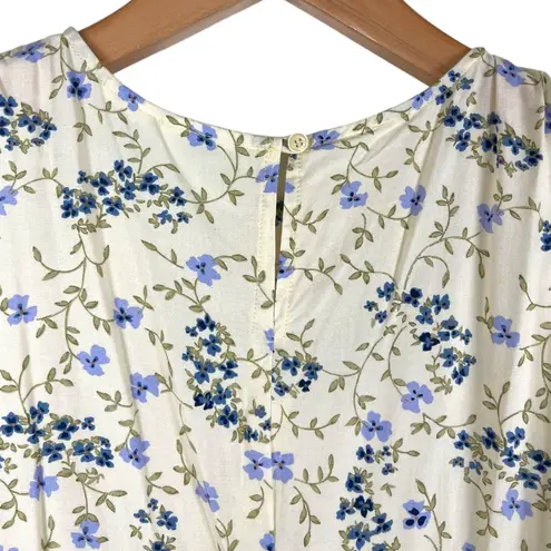 Studio Ease Vintage Women’s 12 Petite Yellow Floral Sundress Cottagecore 90s