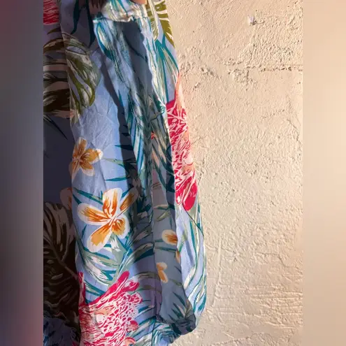 Blue Island Plus Plunge Neck Dolman Sleeve Mini Sundress/Swim Coverup summer