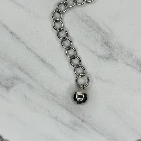 Silver Star Circle Chain Belt Adjustable Y2K Festival One Size ✨