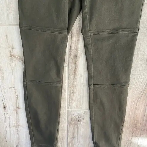 A New Day  Stretch Elastizado Green Moto Skinny Jeans Size 4