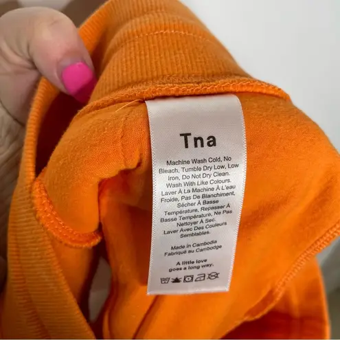 Aritzia Tna Perfect Jogger Short Orange Punch Xsmall Size XS