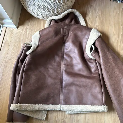 LPA Bona Sherpa Jacket in Burnished Brown