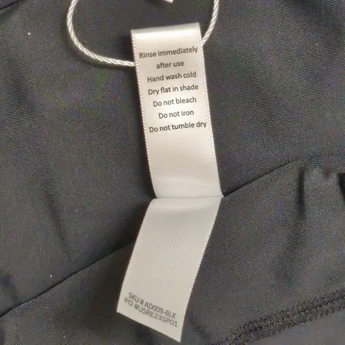 ANDIE NWT Waikiki Dress Black Solid Sleeveless Halter Size S