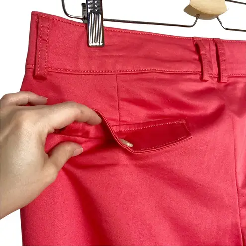 Dockers Coral Pink Cotton Blend Pedal Pusher Cropped Capri Pants