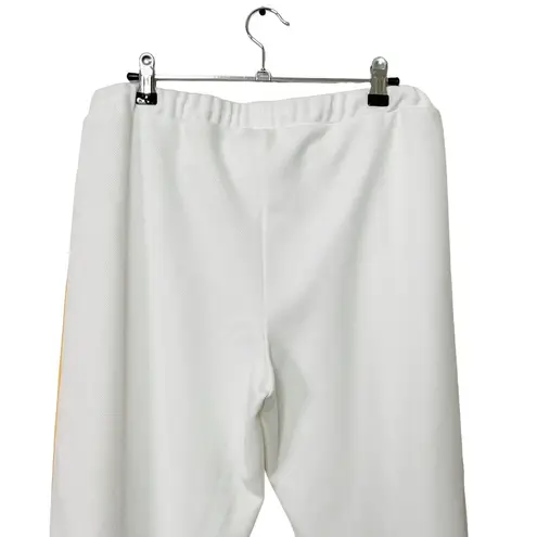 Flagpole NYC Womens White Pink Carrie Stripe Jogger Pants Drawstring Size Large