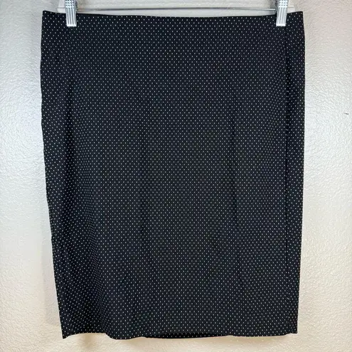 Ellen Elegant Black Polka Dot Skirt SZ:L