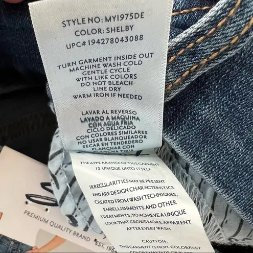 Seven7 Shelby tummyless high rise skinny medium wash blue denim jeans size 4 NEW